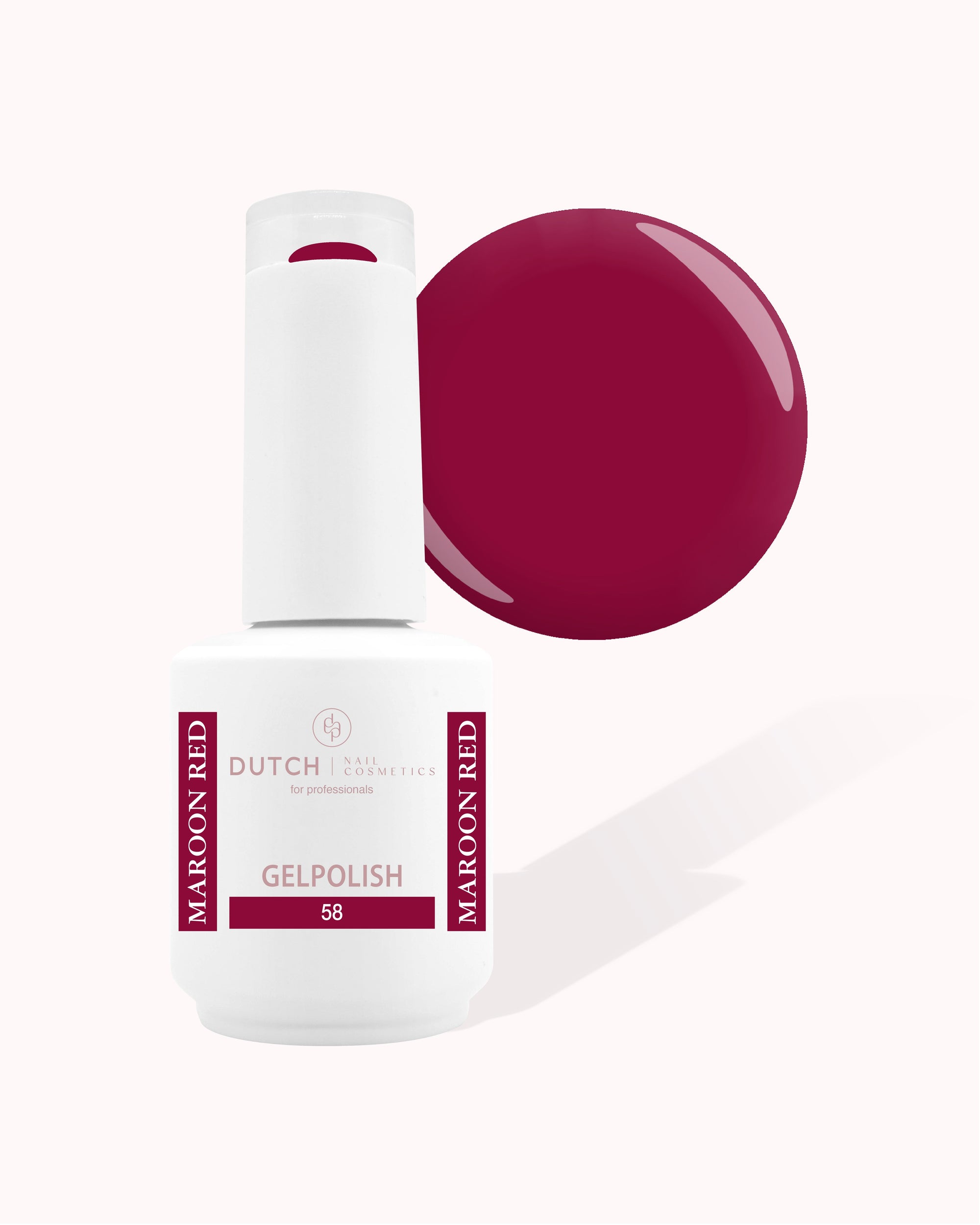 Dutch Nail Cosmetics Gelpolish – Maroon Red