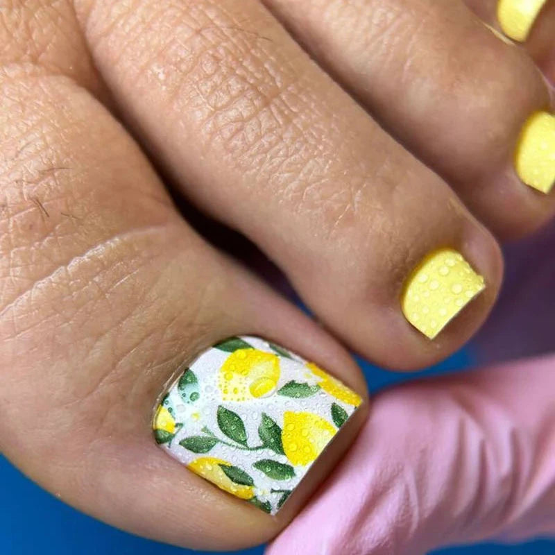 Wraps Pédicure Citrons Format Large – WB-480