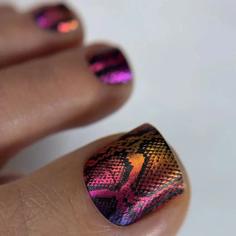 Wraps Pédicure Python Dégradé Effet métallisé – WR-288