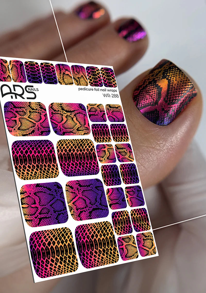Wraps Pédicure Python Dégradé Effet métallisé – WR-288