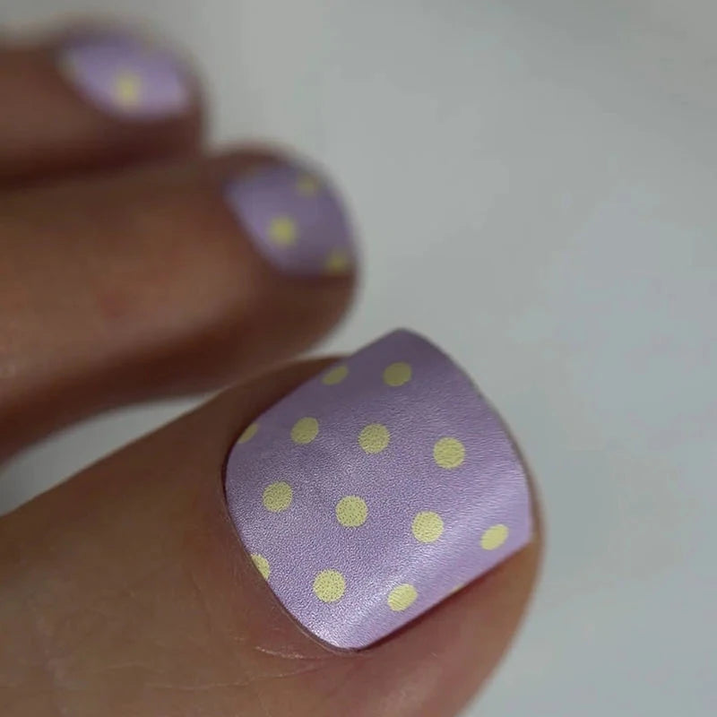 Wraps Pédicure Pois Jaune – WR-318