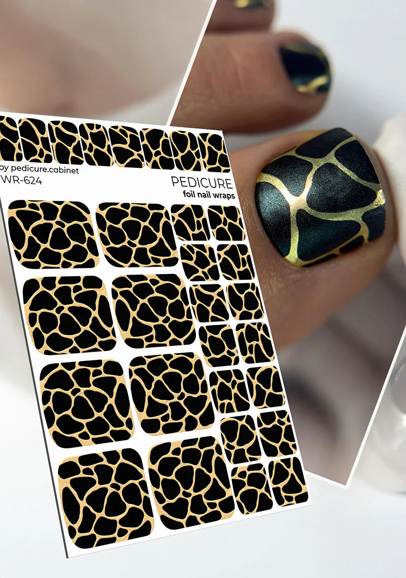 Wraps Pédicure Girafe Foil Bronze – WR-624