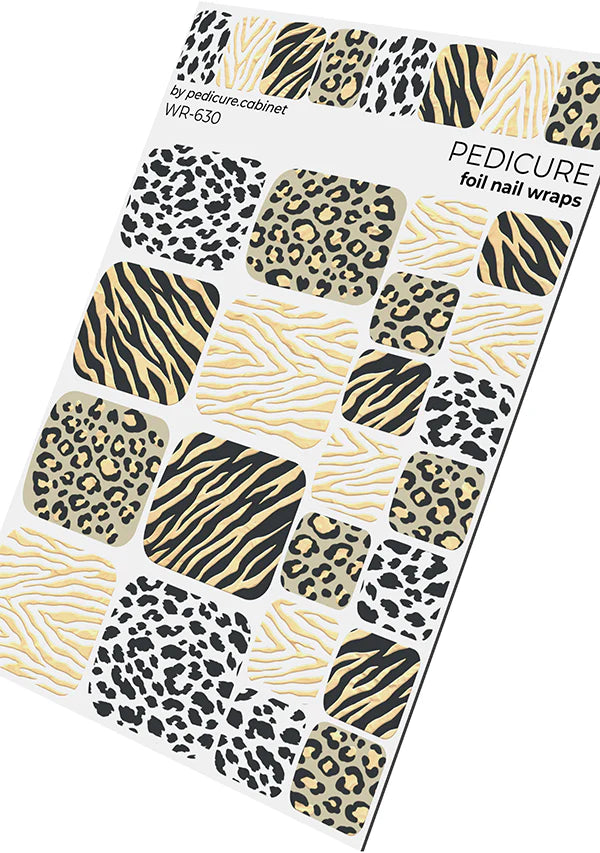 Wraps Pédicure Safari Feuille d’Or – WR-630