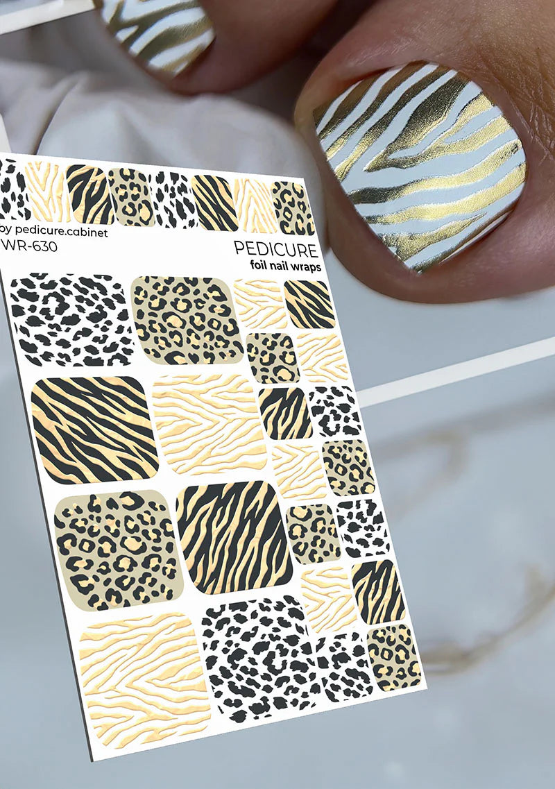 Wraps Pédicure Safari Feuille d’Or – WR-630