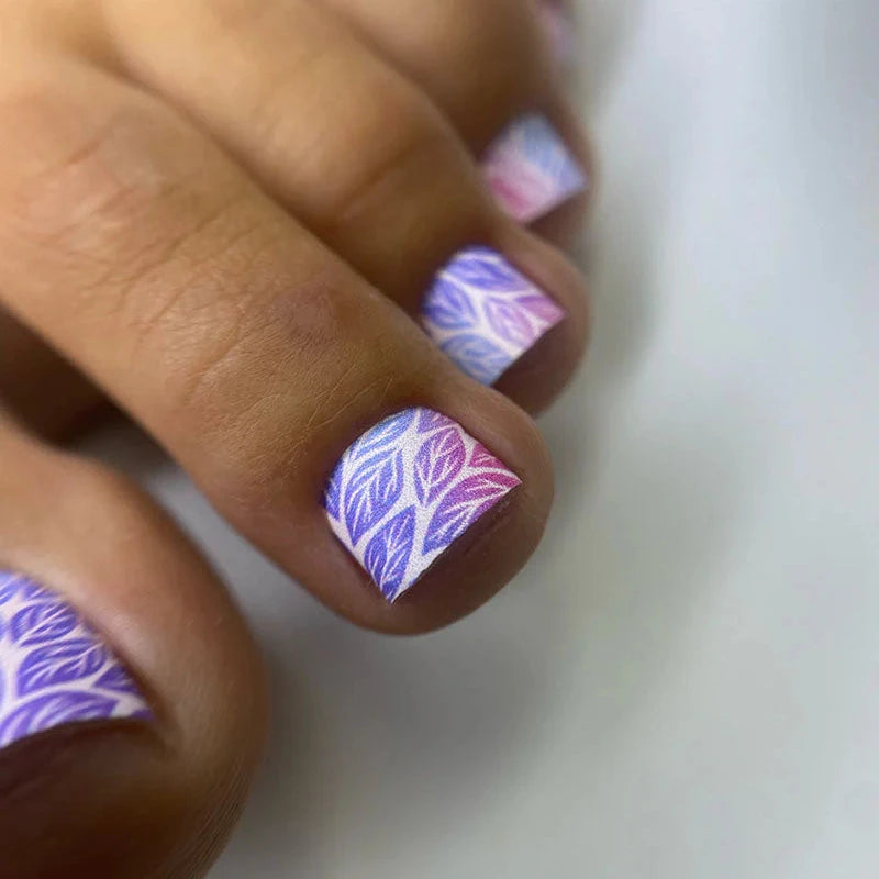 Wraps Pédicure Feuilles Pastel – WR-701