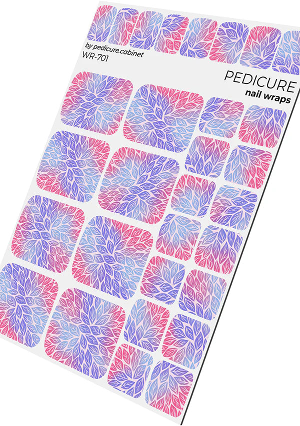 Wraps Pédicure Feuilles Pastel – WR-701