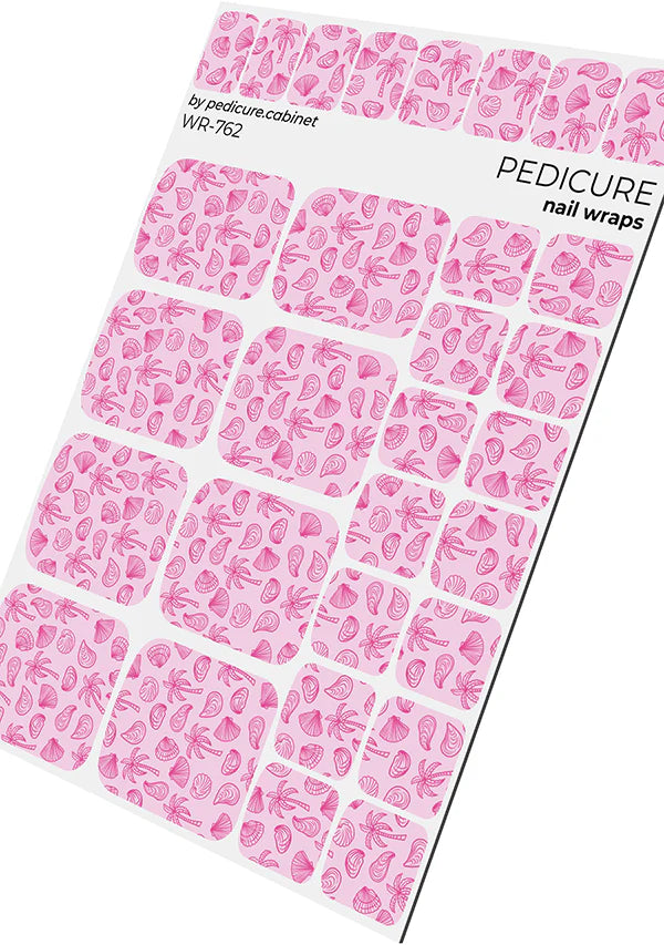 Wraps Pédicure Coquillages Roses  – WR-762