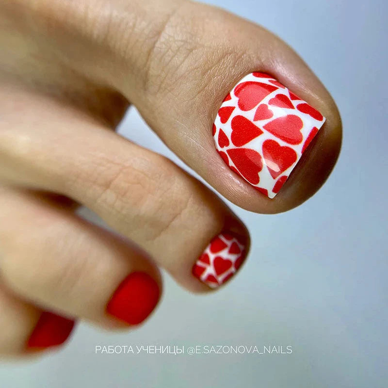 Wraps Pédicure Cœurs Rouges – WR-847