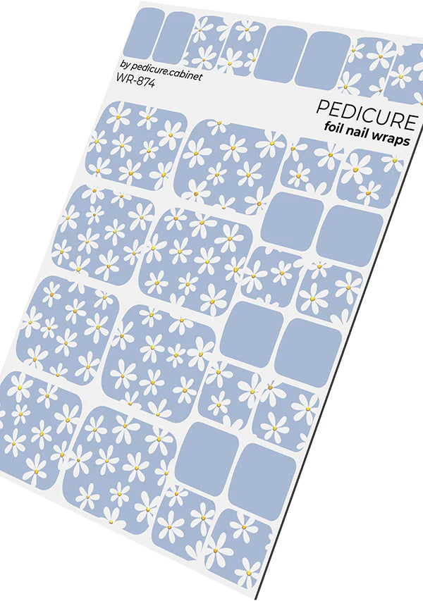 Wraps Pédicure Marguerites Bleues – WR-874