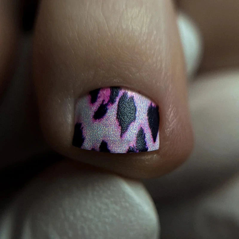Wraps Pédicure Léopard Rose WR-898