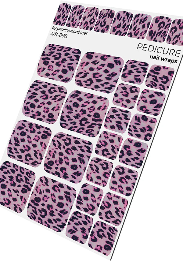 Wraps Pédicure Léopard Rose WR-898