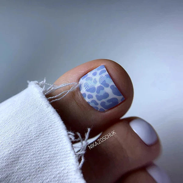 Wraps Pédicure Animal Mix Bleu &amp; Marron – WR-979