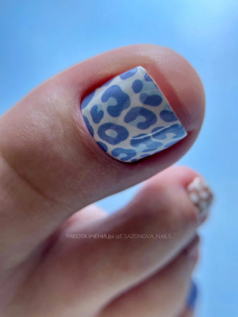 Wraps Pédicure Animal Mix Bleu &amp; Marron – WR-979