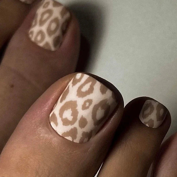 Wraps Pédicure Léopard Beige Monochrome – WR-981