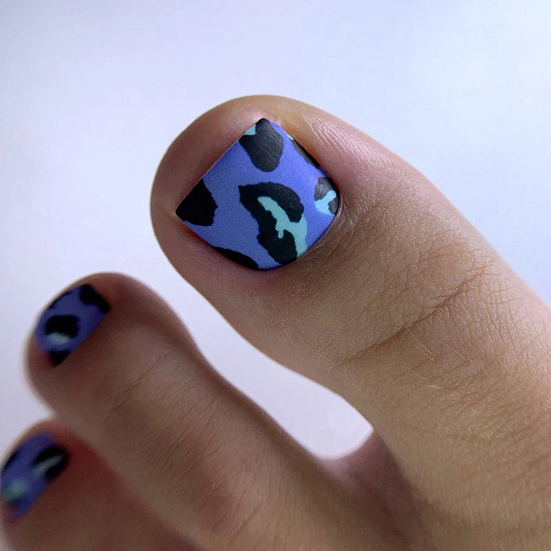 Wraps Pédicure Léopard Bleu Lilas – WR-999