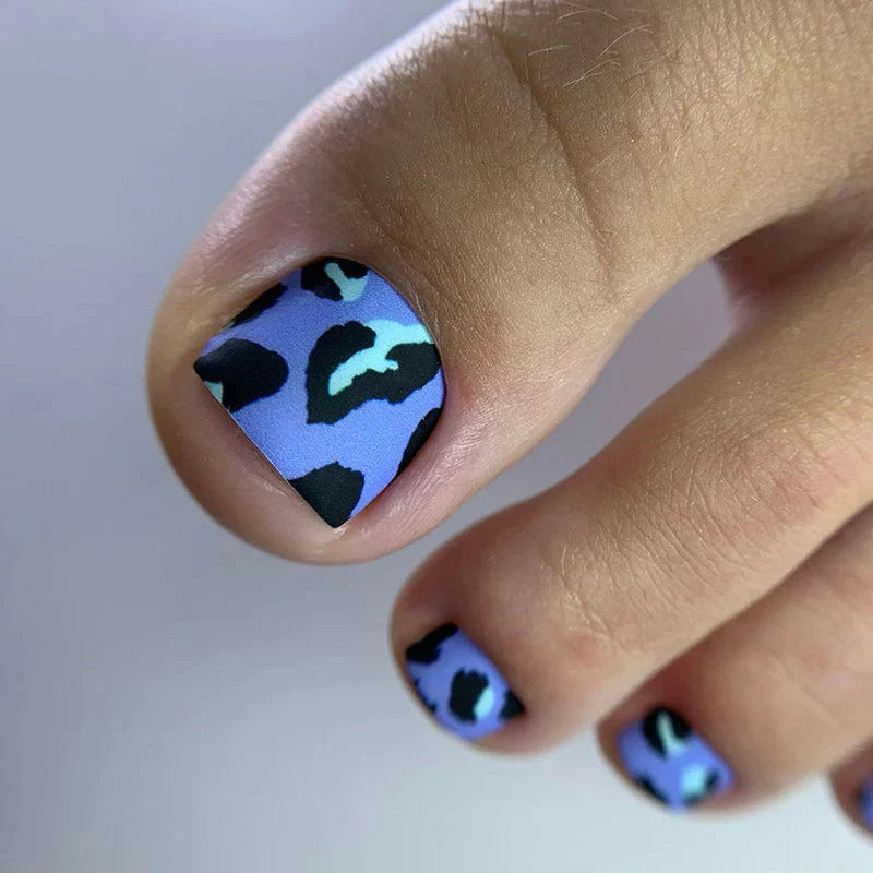 Wraps Pédicure Léopard Bleu Lilas – WR-999